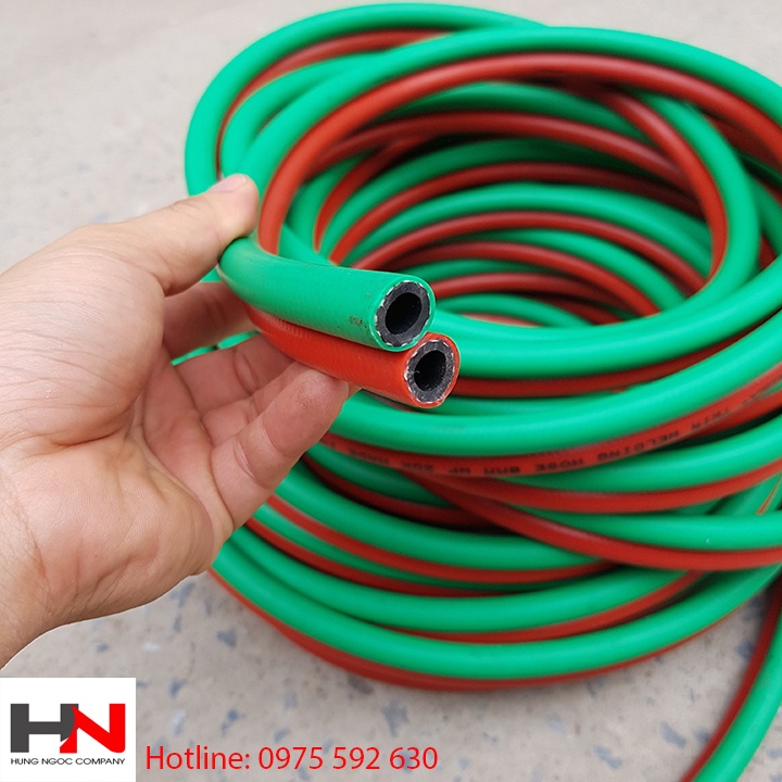 Ống dẫn khí đôi hàn cắt hơi 5m 10m loại ống trong 8mm