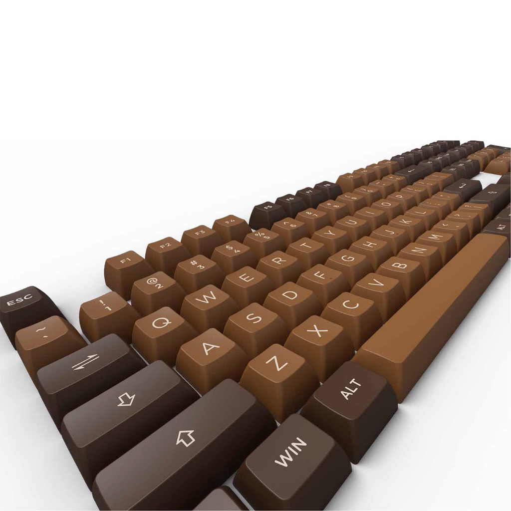 Bộ Keycap Akko Chocolate (ASA profile/PBT Double-Shot/178 nút)