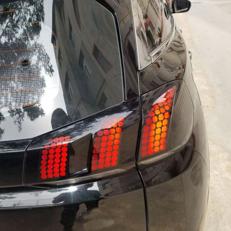 Tem Decal Dán Trang Trí Đuôi Xe Đèn Xe Hơi Ô Tô Hình Tổ Ong Mới Lạ