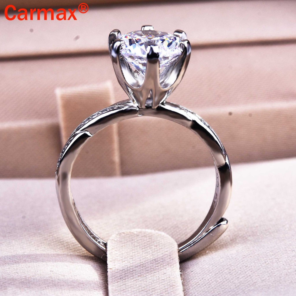 Nhẫn Họa Tiết Moissanite Cổ Điển Thời Trang