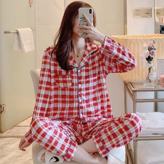 Bộ Đồ Ngủ Tay Dài Chất Lụa Dáng Rộng In Họa Tiết Hoạt Hình sesame street Phong Cách Hàn Quốc Thời Trang Cho Nữ