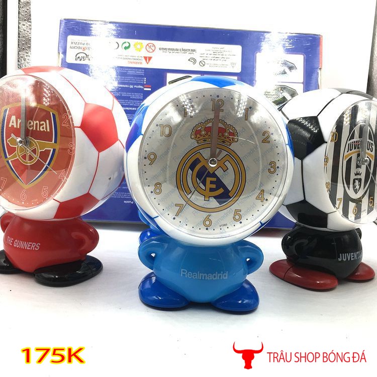 Đồng hồ báo thức các câu lạc bộ bóng đá Barca Chelsea Manchester United City Arsenal