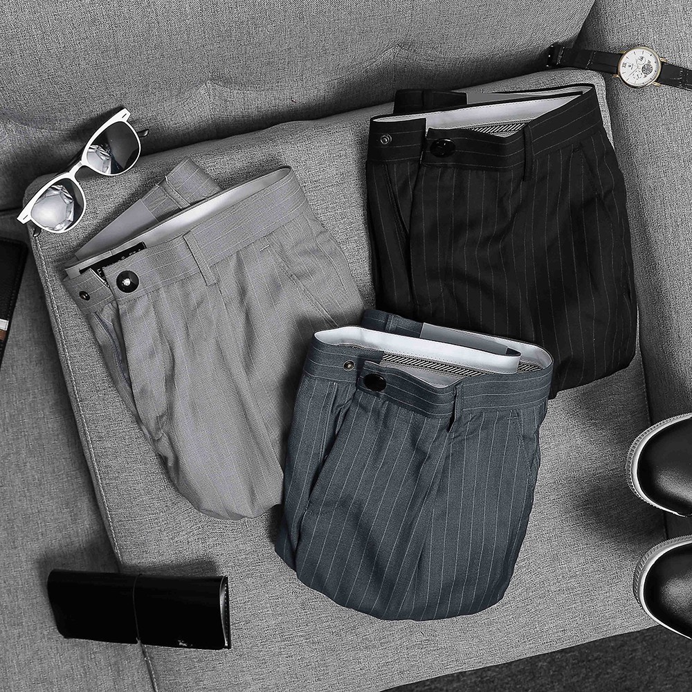 Quần Âu Nam Kẻ Sọc CEFFYLO Form Dáng Baggy Cực Kỳ Thoải Mái Cùng Chất Liệu Mát Mẻ - POLIDO | BigBuy360 - bigbuy360.vn