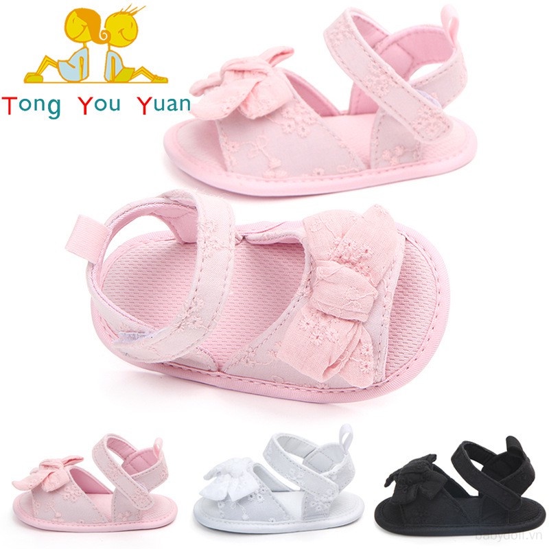 Xăng đan Tập Đi Đế Mềm Chống Trượt Thời Trang Mùa Hè Cho Bé Gái