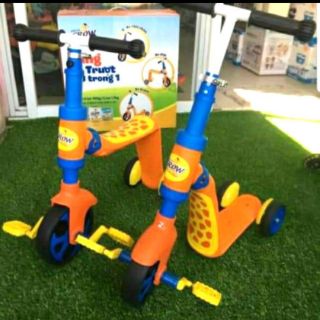 Xe trượt scooter và chòi chân 3 trong 1