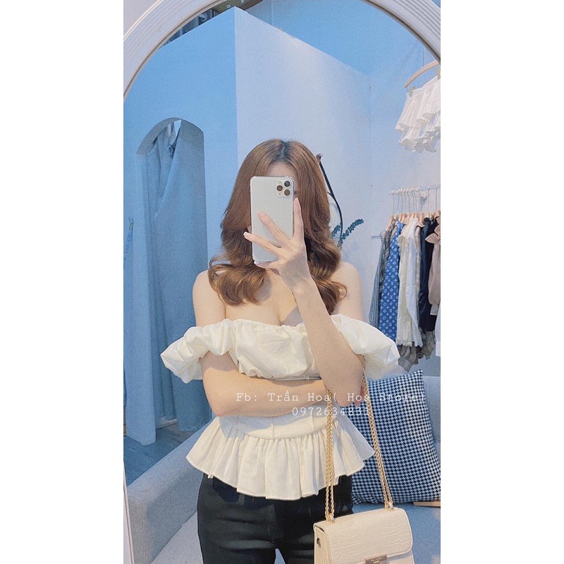 áo trễ vai ( khách đặt áo ib mình tư vấn sz) ảnh thật shop chụp | BigBuy360 - bigbuy360.vn