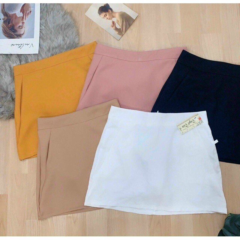 Chân váy ngắn công sở có túi và quần trong | BigBuy360 - bigbuy360.vn