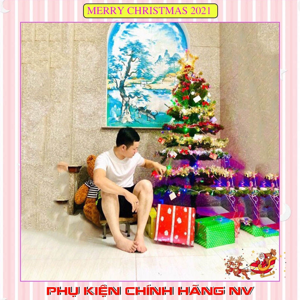 Cây thông giáng sinh 1m8 trang trí noel cho nhà cửa, phòng khách, phòng ngủ hàng Việt Nam chất lượng cao