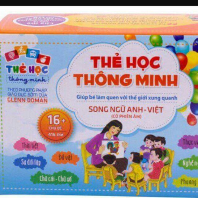 Thể học thông minh bộ gồm 416 thể học song ngữ