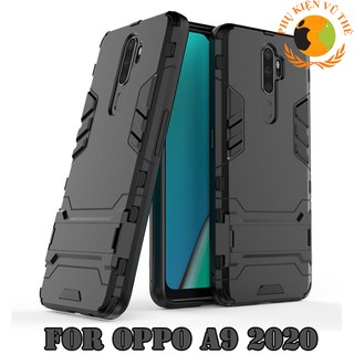Ốp Lưng Chống Sốc Iron Man Cho Oppo A9 (2020) Có Dựng Lưng Sơn Tĩnh Điện