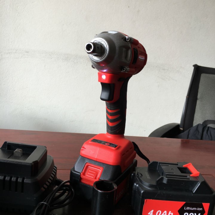 Máy Siết Bulong KEN 118V, Khoan Pin, Bắn Vít, Siết ốc KHÔNG CHỔI THAN, Loại 2 PIN