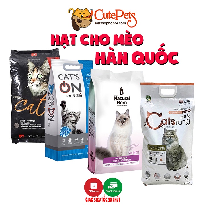 Thức ăn cho mèo hàn Quốc Hạt Catseye, Catsrang, Natural Born, Cats On Gói Một cân - CutePets