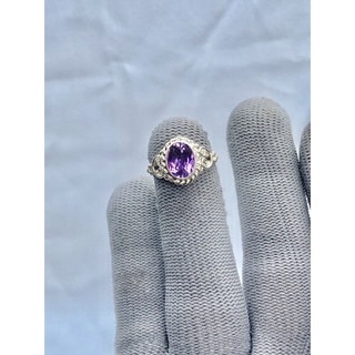 Nhẫn bạc thiết kế đính đá sang trọng - Nhẫn bạc 950 May Jewelry