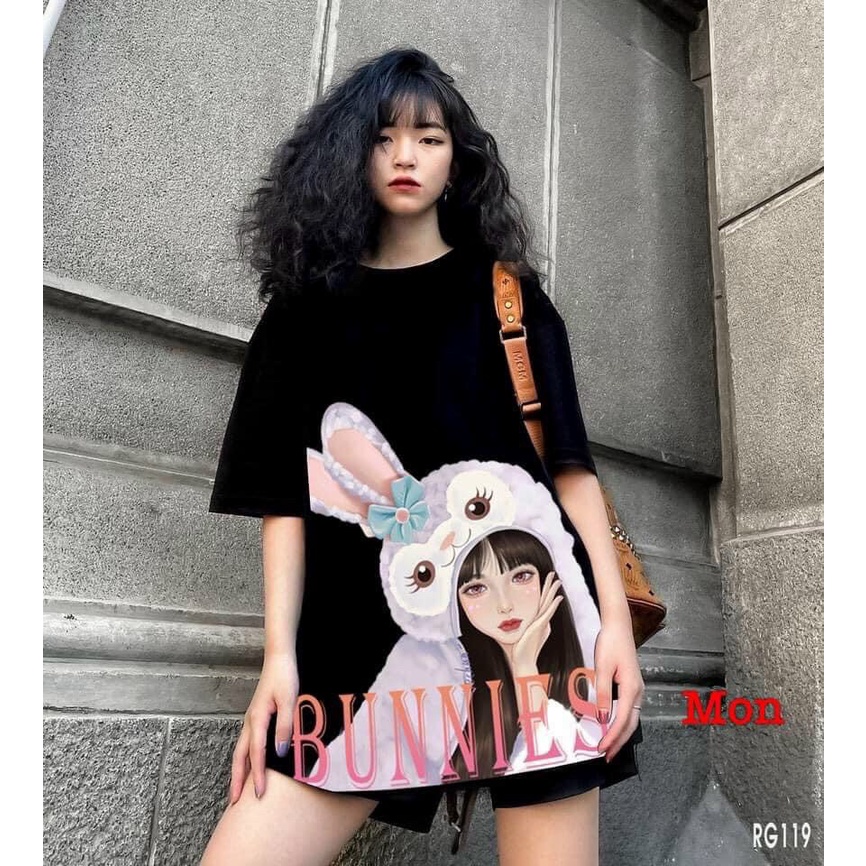 [SIÊU PHẨM]Áo thun loang CÔ GÁI siêu cute form lớn NG28221