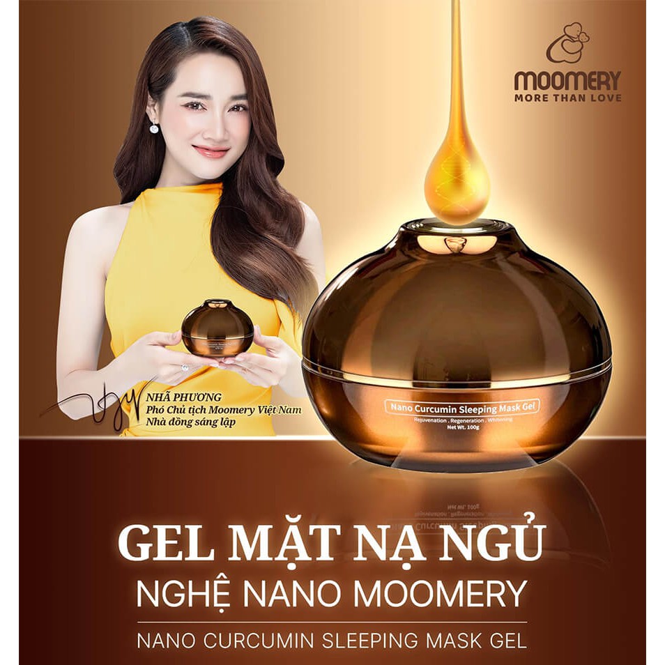 [Sleeping Mask Gel ]Gel Mặt Nạ Ngủ Nghệ Nano Curcumin Moomery Chính Hãng | WebRaoVat - webraovat.net.vn