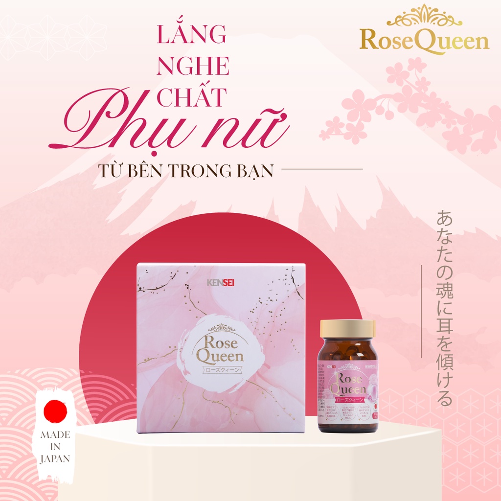 Rose Queen - Viên uống cân bằng nội tiết và khử mùi Nhật Bản BCA44