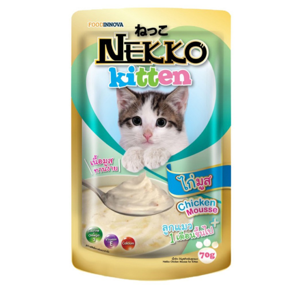 Pate cho mèo con Nekko Kitten 70g (MIX VI)
