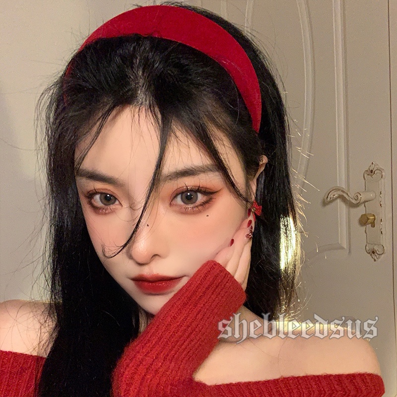 Cài tóc vải nhung retro thanh lịch cho nữ