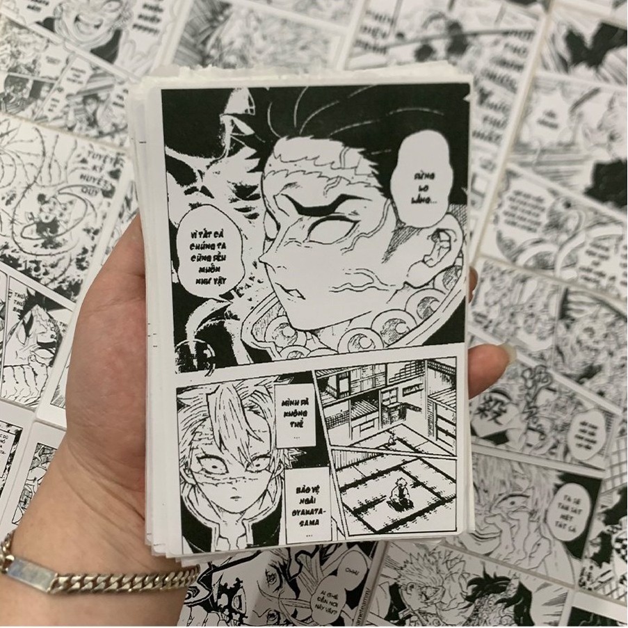 Tranh dán tường poster Kimetsu no Yaiba Demon Slayer anime decor góc học tập làm việc