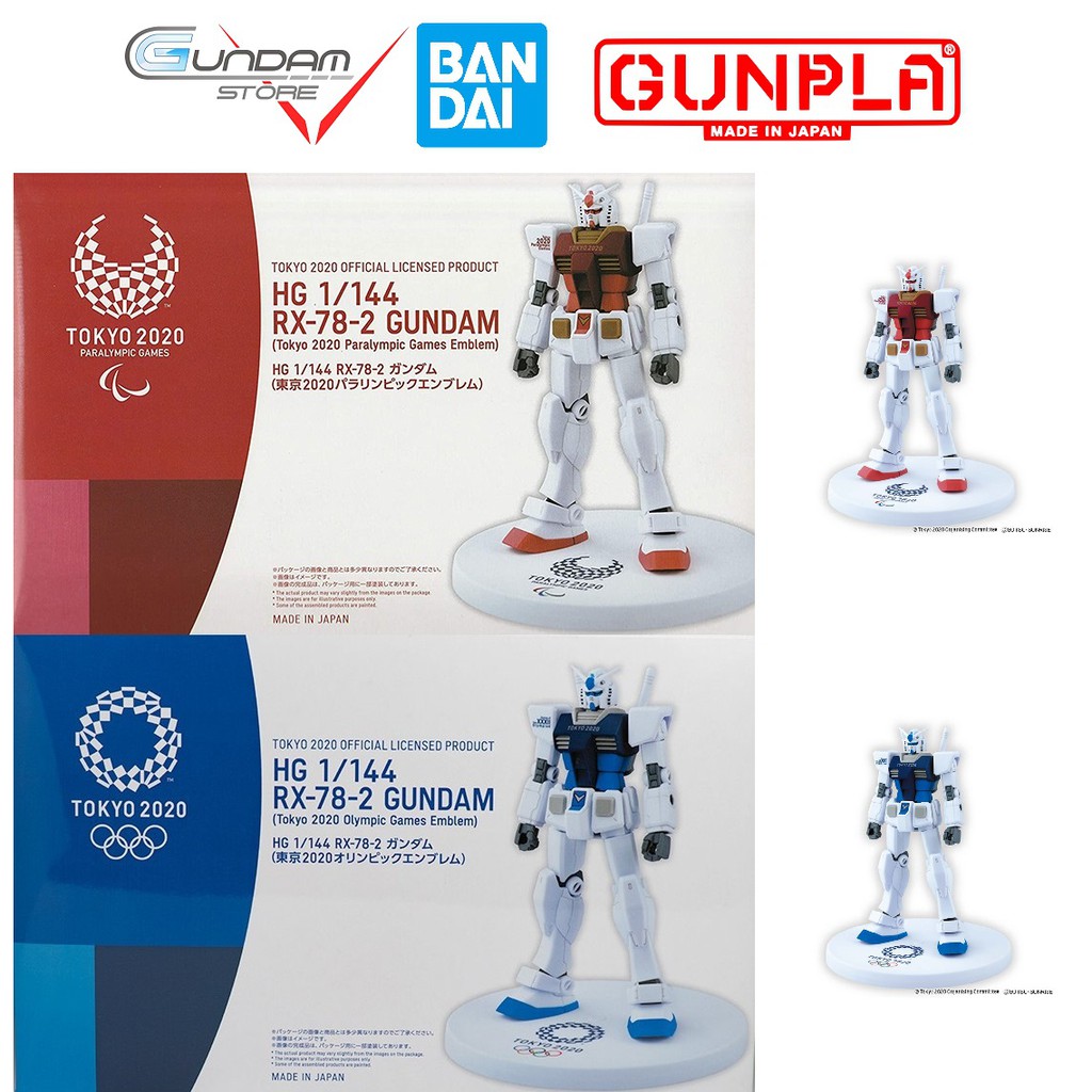 Mô Hình Gundam HG RX-78-2 Tokyo 2020 Olympic Paralympic Bandai 1/144 HGUC Đồ Chơi Lắp Ráp Anime Nhật