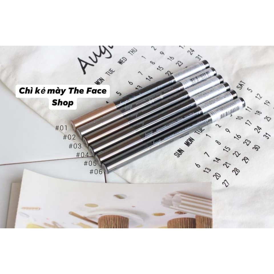 [HÀNG AUTH] CHÌ KẺ MÀY THE FACE SHOP 2 Đầu The Face Shop Designing Eyebrow Pencil 0.25g