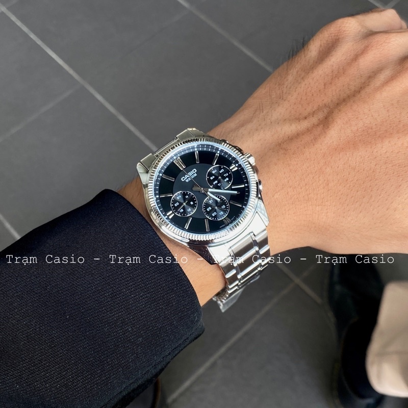 Đồng hồ Casio Nam MTP-1375D-1A màu đen hàng REAL