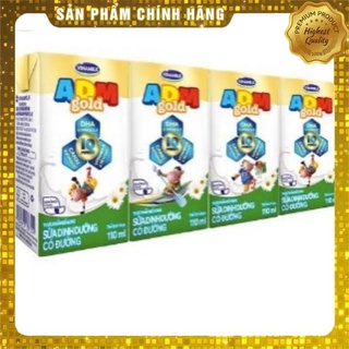 1 vỉ 4 hộp vinamilk adm gold 110ml