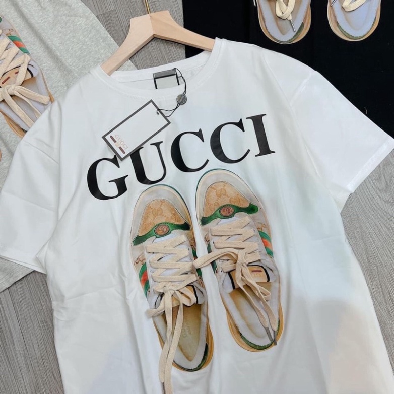 [ Ảnh Thật ] Áo thun Gucci Dây Giày - Áo thun unisex nam nữ form rộng oversize chất liệu Cotton thời trang hottrend 2022 | WebRaoVat - webraovat.net.vn