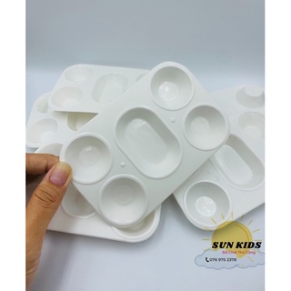 Khay màu 5 ô , khay pha màu nước