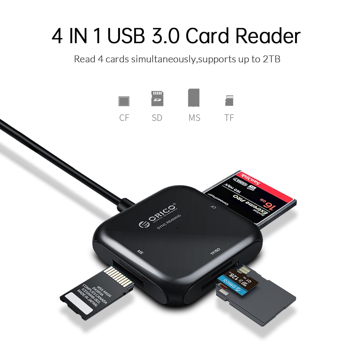 Đầu Đọc Thẻ Nhớ Orico Usb 3.0 Micro Sd Tf 256gb Cho Máy Tính Usb 3.0 | BigBuy360 - bigbuy360.vn
