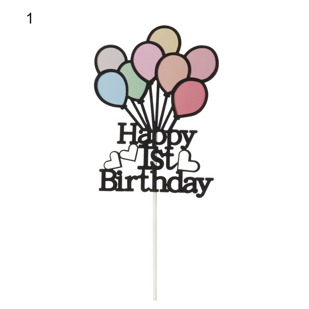 Dây Treo Trang Trí Bánh Kem Sinh Nhật Hai Lớp Nhiều Màu Sắc Mới