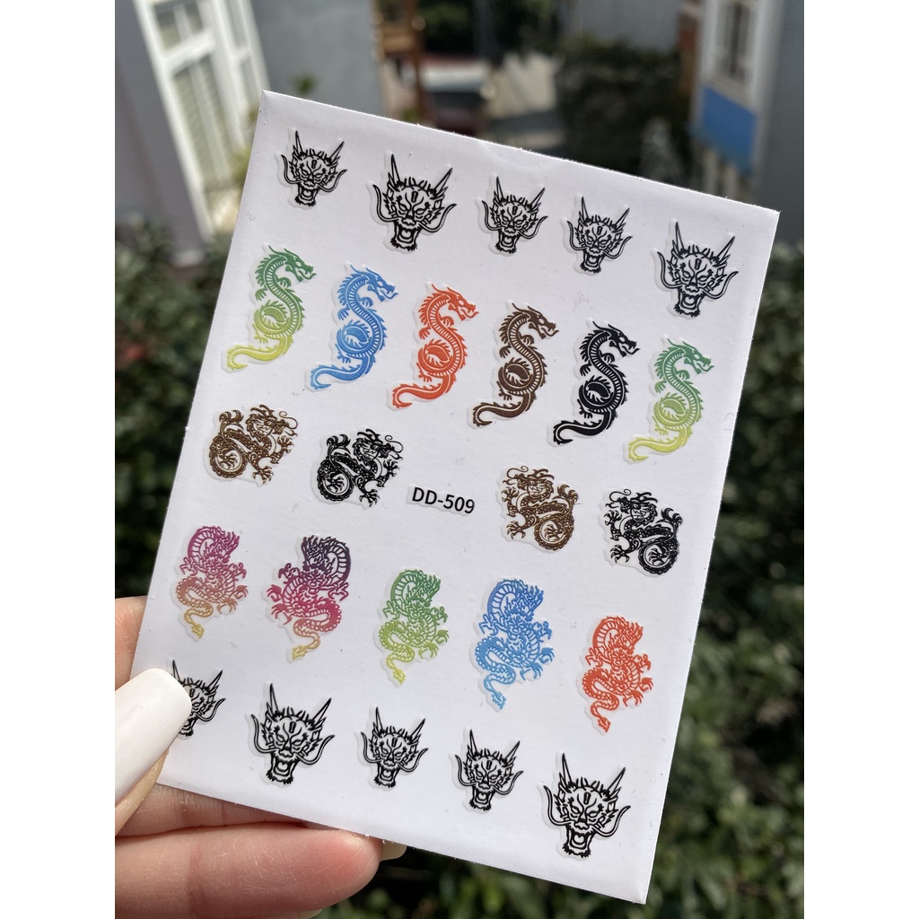 Sticker hình rắn rồng độc lạ