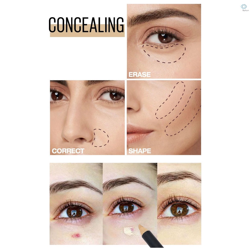 Bút che khuyết điểm hai đầu lâu trôi chống thấm nước
 | BigBuy360 - bigbuy360.vn