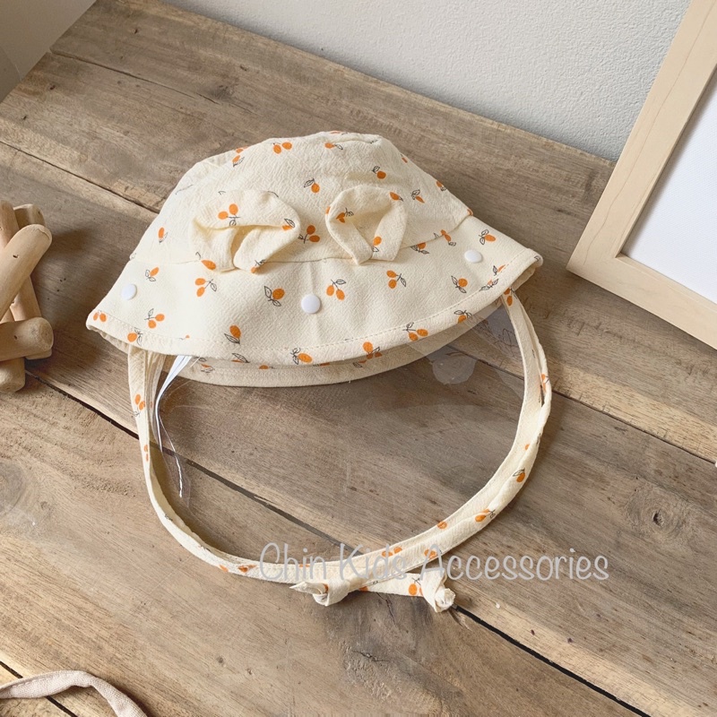 Mũ chống giọt bắn tai gấu cho bé