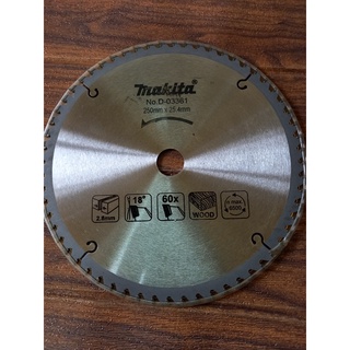 Lưỡi cưa gỗ makita 250mm x 60 răng