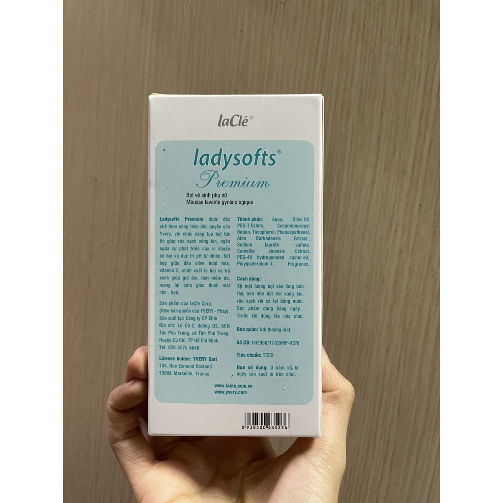 Bọt vệ sinh cao cấp LADYSOFTS Premium 100ml