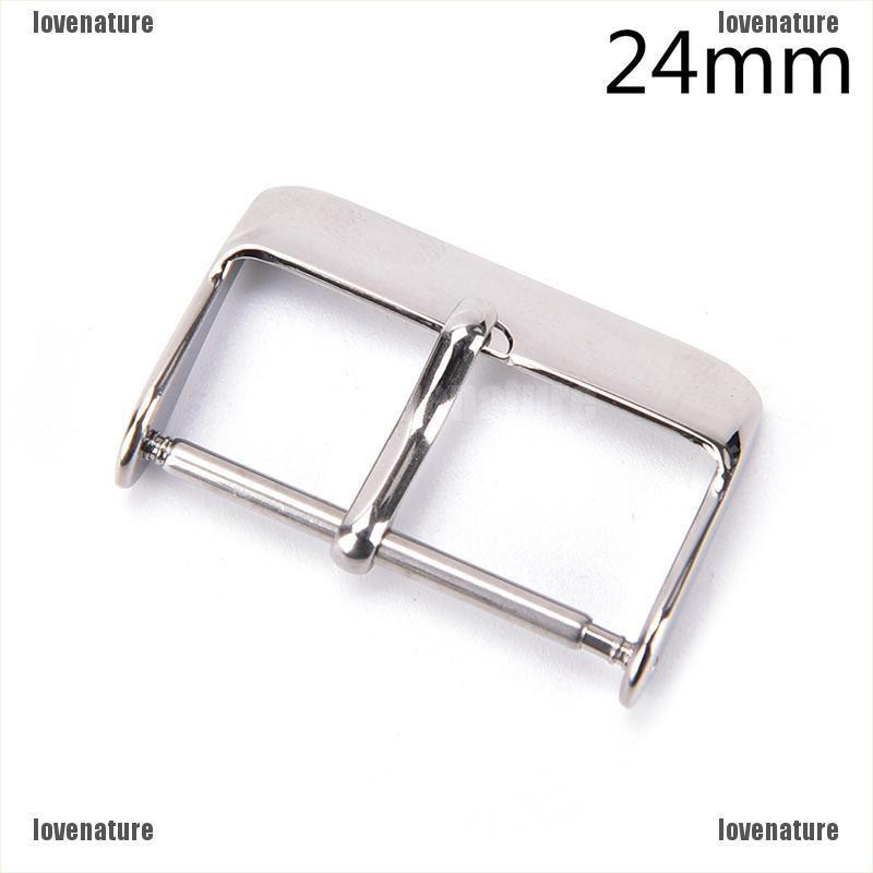 [LOVE] 1pc 16 18 20 22 24mm Stainless Steel Needle Buckle Parts Watch Band Strap Clasp [OL]