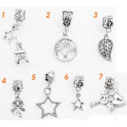 Charm treo trắng nhiều mẫu - Linhcharms