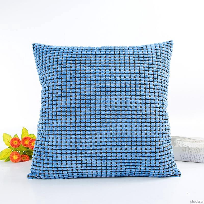 Household Decorative Pillowcases Sofa Cushion Cover Solid Soft Feeling Color Square Pillow Covers