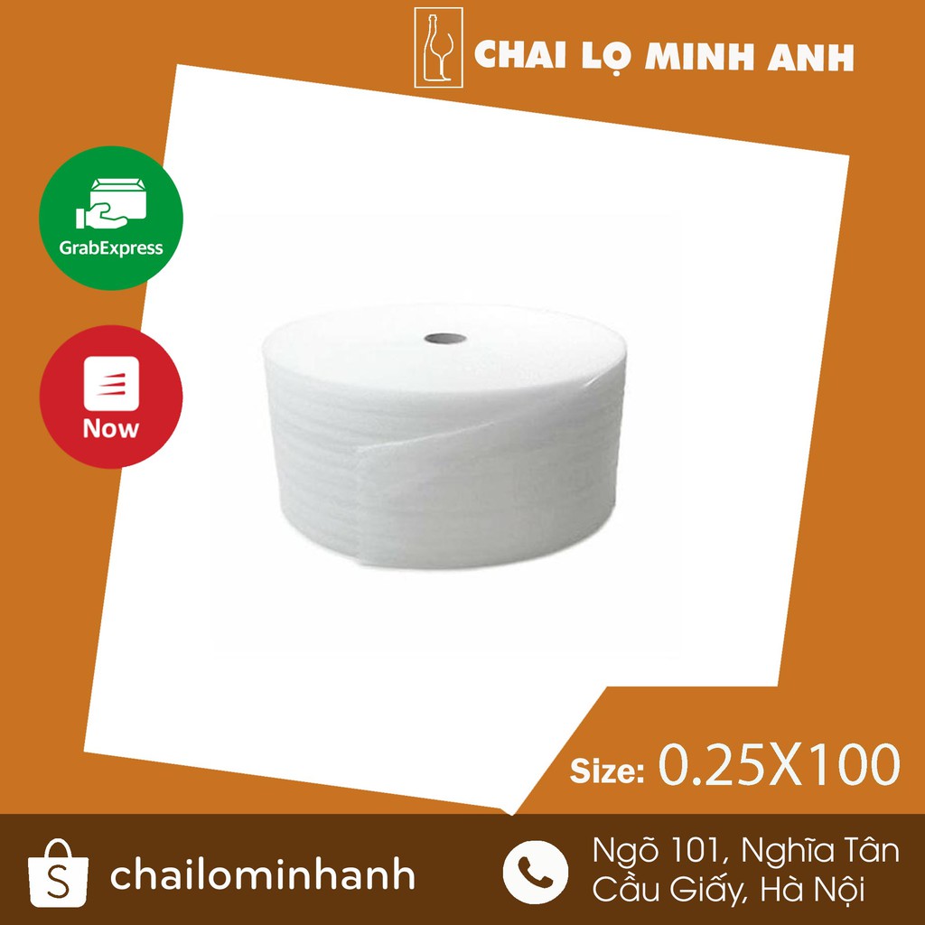 XỐP KHÍ BỌC HÀNG - XỐP NỔ BỌC HÀNG - CUỘN XỐP HƠI 25cmx100m