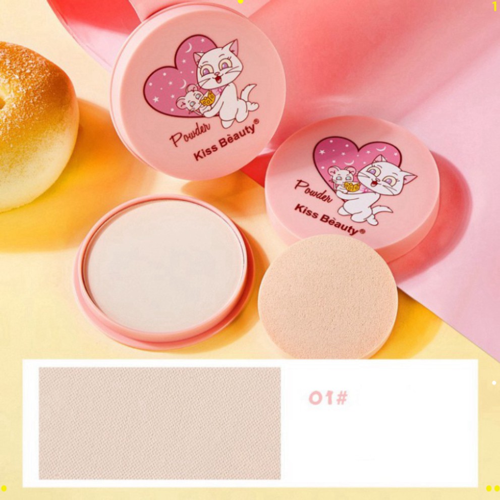Phấn Phủ Kiềm Dầu Dạng Nén Kiss Beauty Cartoon Cheese Hot | BigBuy360 - bigbuy360.vn