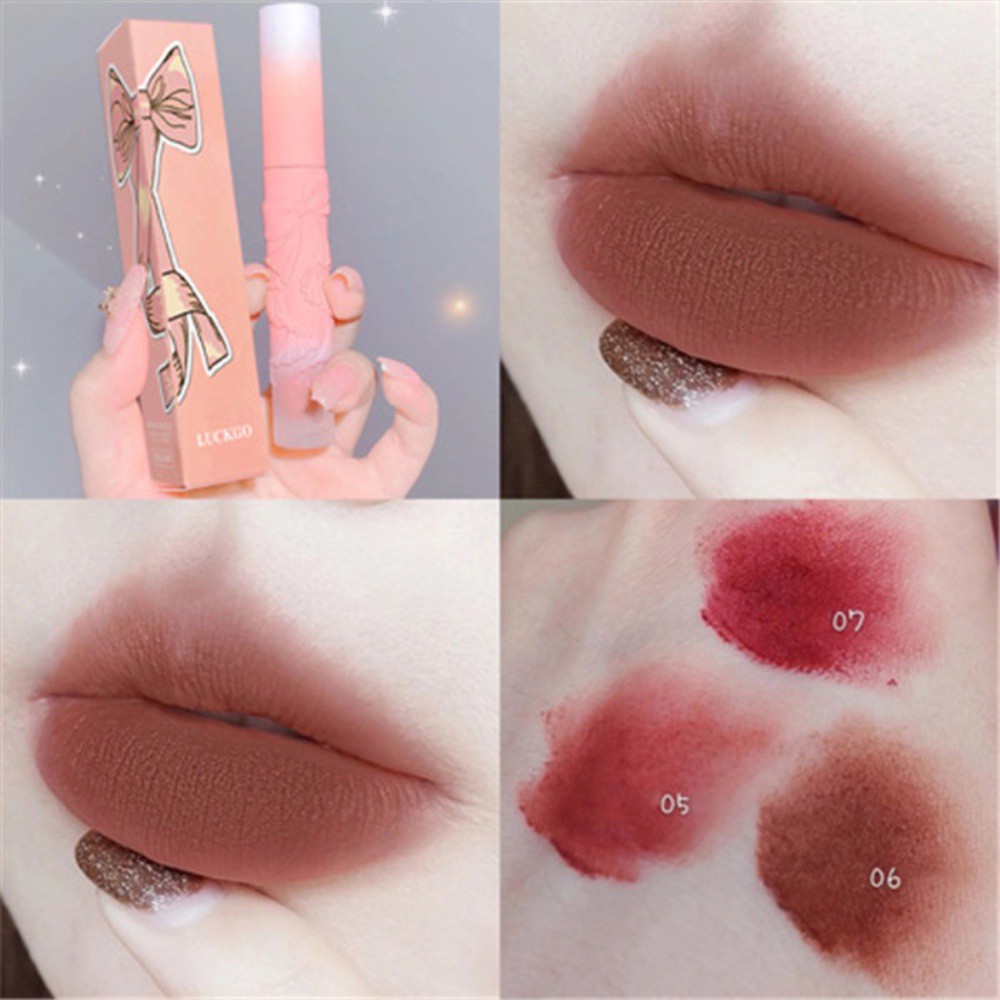 [Hàng mới về] Son môi có dưỡng màu sắc tự nhiên chống thấm nước thiết kế xinh xắn Luckgo kk | BigBuy360 - bigbuy360.vn