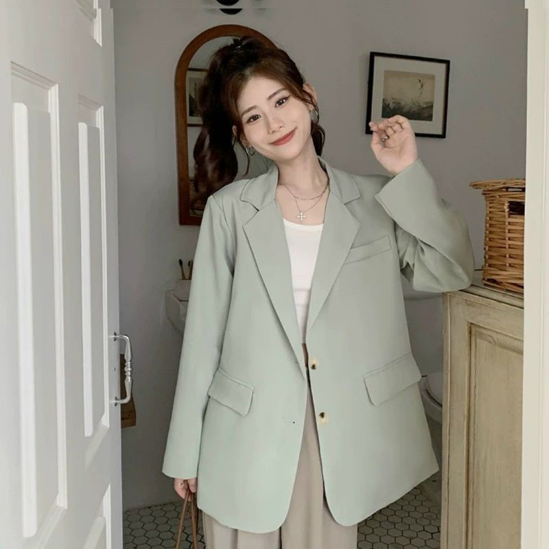 Áo blazer dài tay hai lớp ulzzang hàn quốc