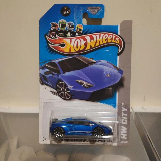 HOT WHEELS Xe Hơi Lamborghini Gallardo Superleggera Màu Xanh Dương Độc Đáo