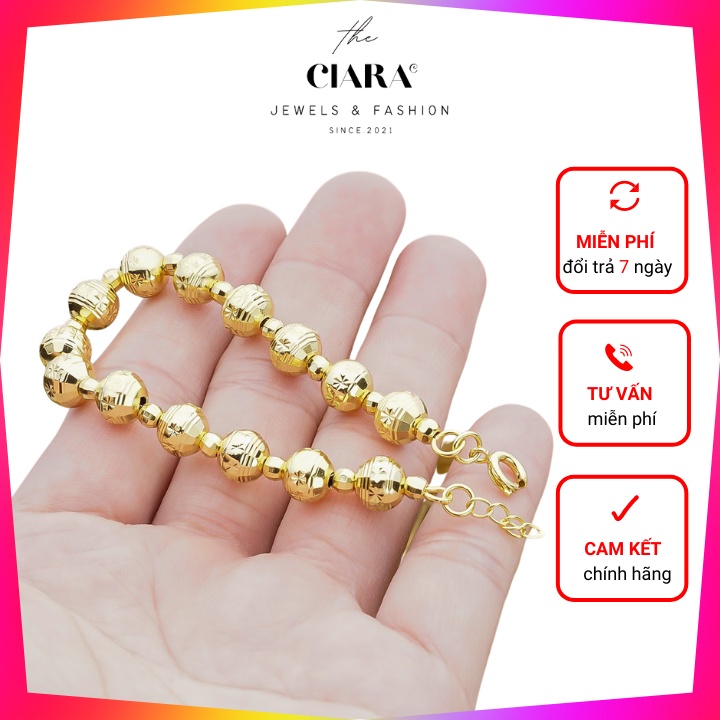 Lắc Tay Bi Nữ ⚡𝐒𝐈𝐄̂𝐔 𝐒𝐀𝐋𝐄⚡Vòng Tay Mạ Vàng- Vàng Trắng 18k Kiểu Dáng Hiện Đại, Thời Trang - L0001