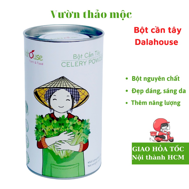 Bột cần tây sấy lạnh bột rau củ nguyên chất Dalahouse