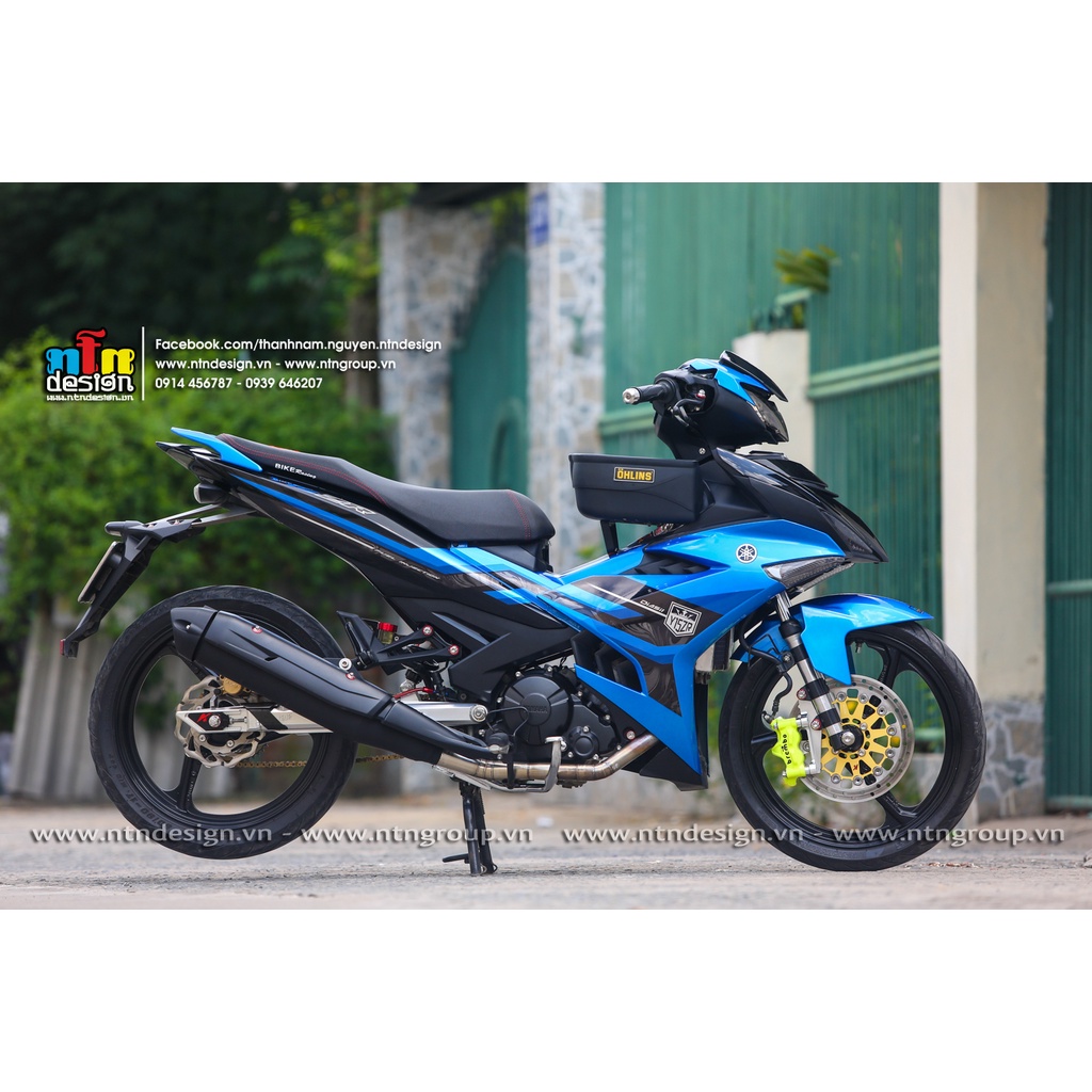 Tem rời exciter 150 xanh dương đen y15zr mẫu mới 2022 , ảnh thực tế