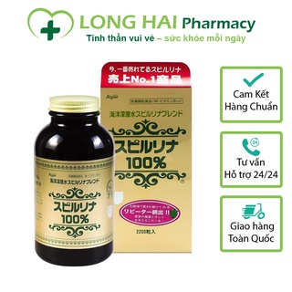 Tảo xoắn tem đỏ Nhật Bản, viên tảo xoắn Spirulina hộp 2200 viên