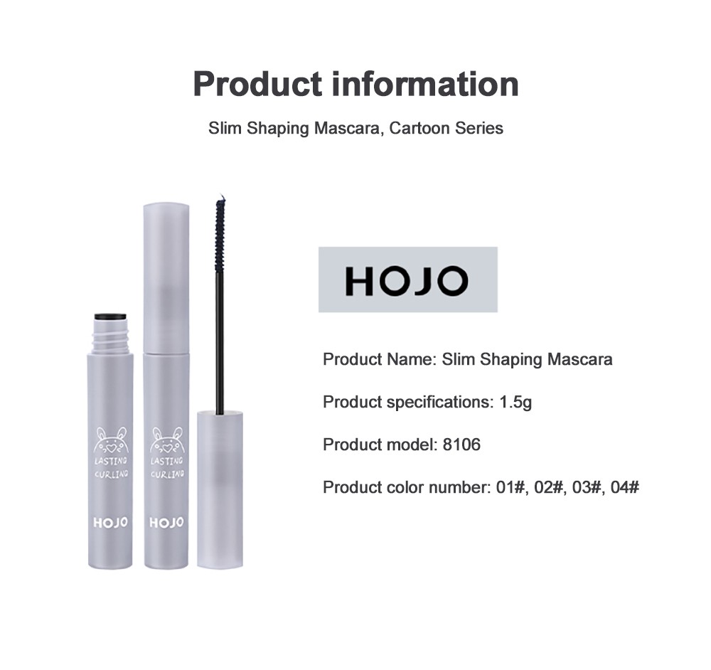 (Hàng Mới Về) Mascara Hojo Màu Đẹp Tự Nhiên Uốn Cong Làm Dày Và Dài Mi