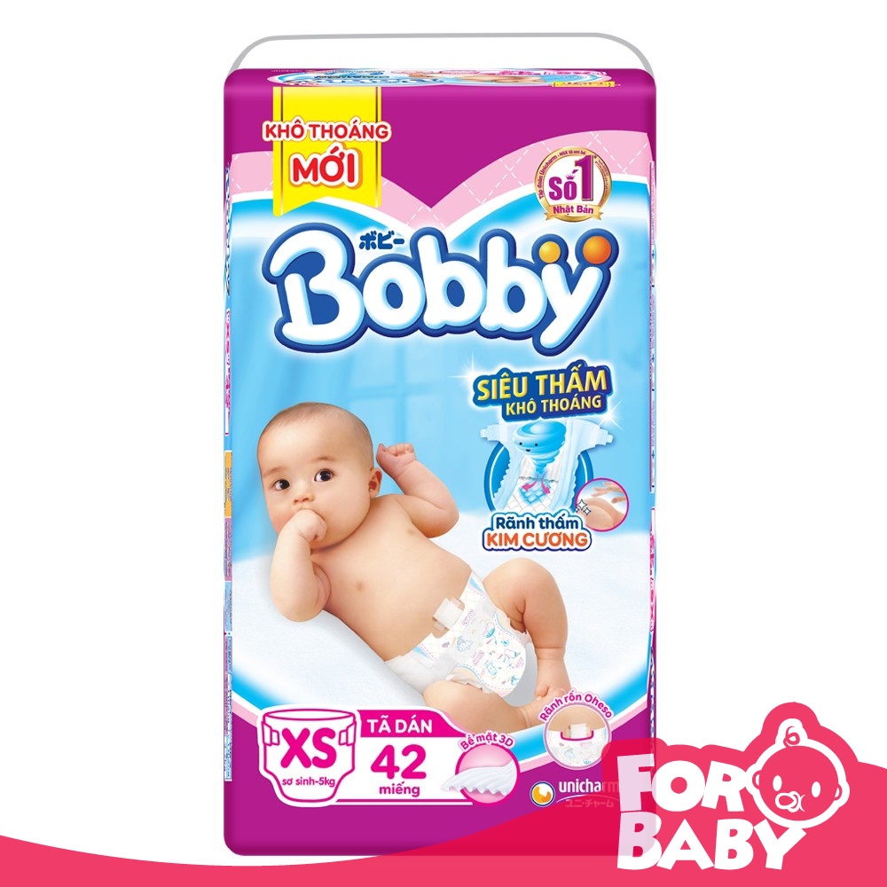 Tã Dán Sơ Sinh Bobby Size Xs42/S54
